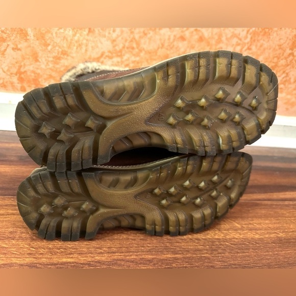 SANTANA CANADA Lace Up Brown Leather Winter Boots Size 40EU 9.5US - Picture 10 of 15